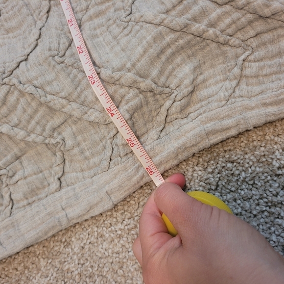 Anthropologie Textured Cheveron Grey Sham - Picture 8 of 9